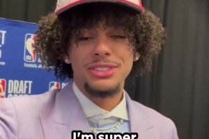 挺帥！老鷹23順位選中的羚羊王子，開拓者試訓曾與楊瀚森對位！