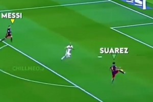 歷史級前場三叉戟！MSN之間的配合有多默契？人到球到！