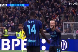 傳射建功！迪馬爾科下底傳中，博尼前點頭球破門