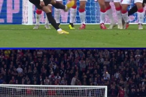 超級巨星！歐冠官方曬內(nèi)馬爾單場比賽任意球世界波雙響