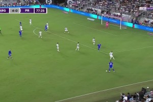 5-0！梅西前場(chǎng)挑傳策動(dòng)，勞塔羅禁區(qū)內(nèi)吃餅破門！